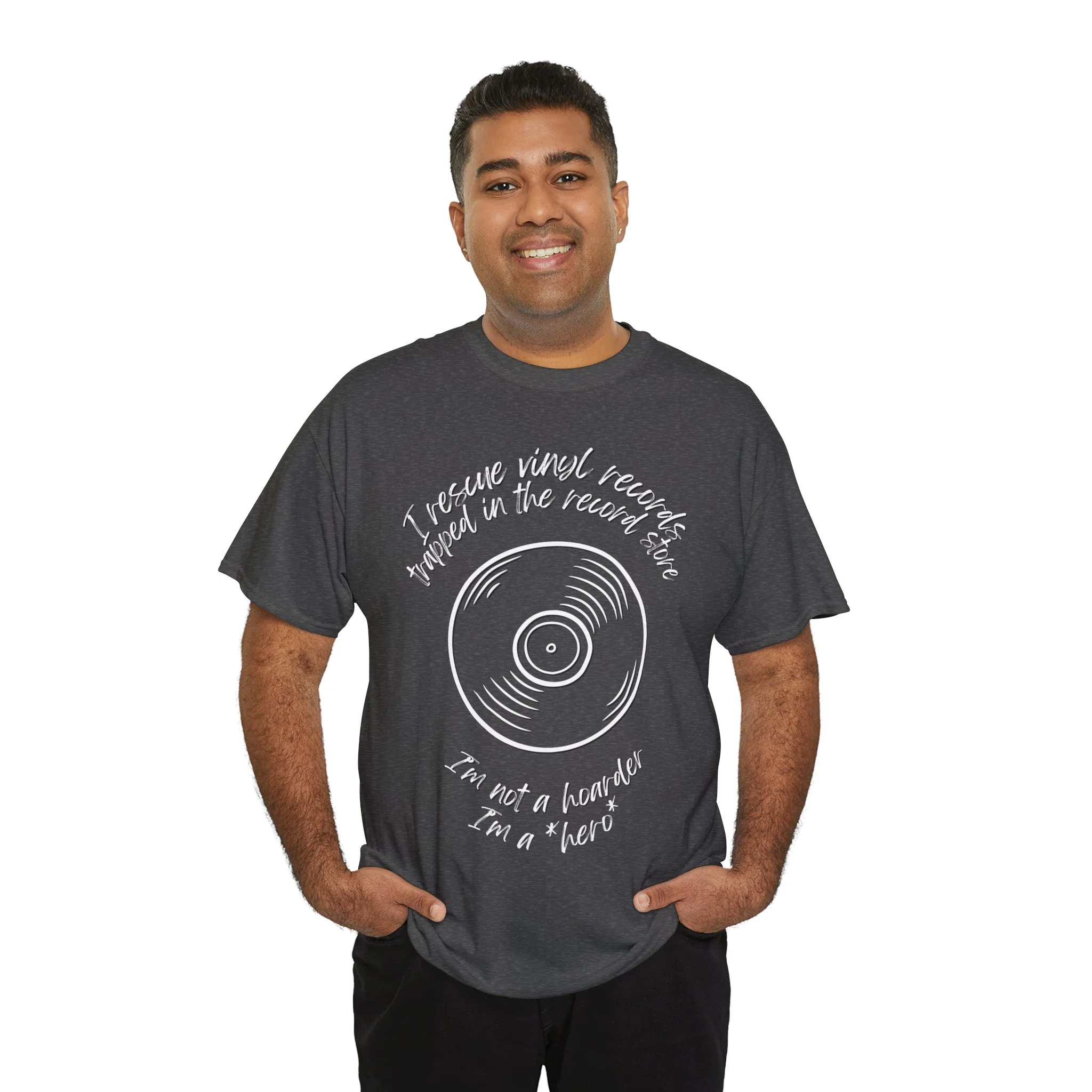 'I'm Not a Hoarder, I'm a Hero' Men's Vinyl T-Shirt - Image 43