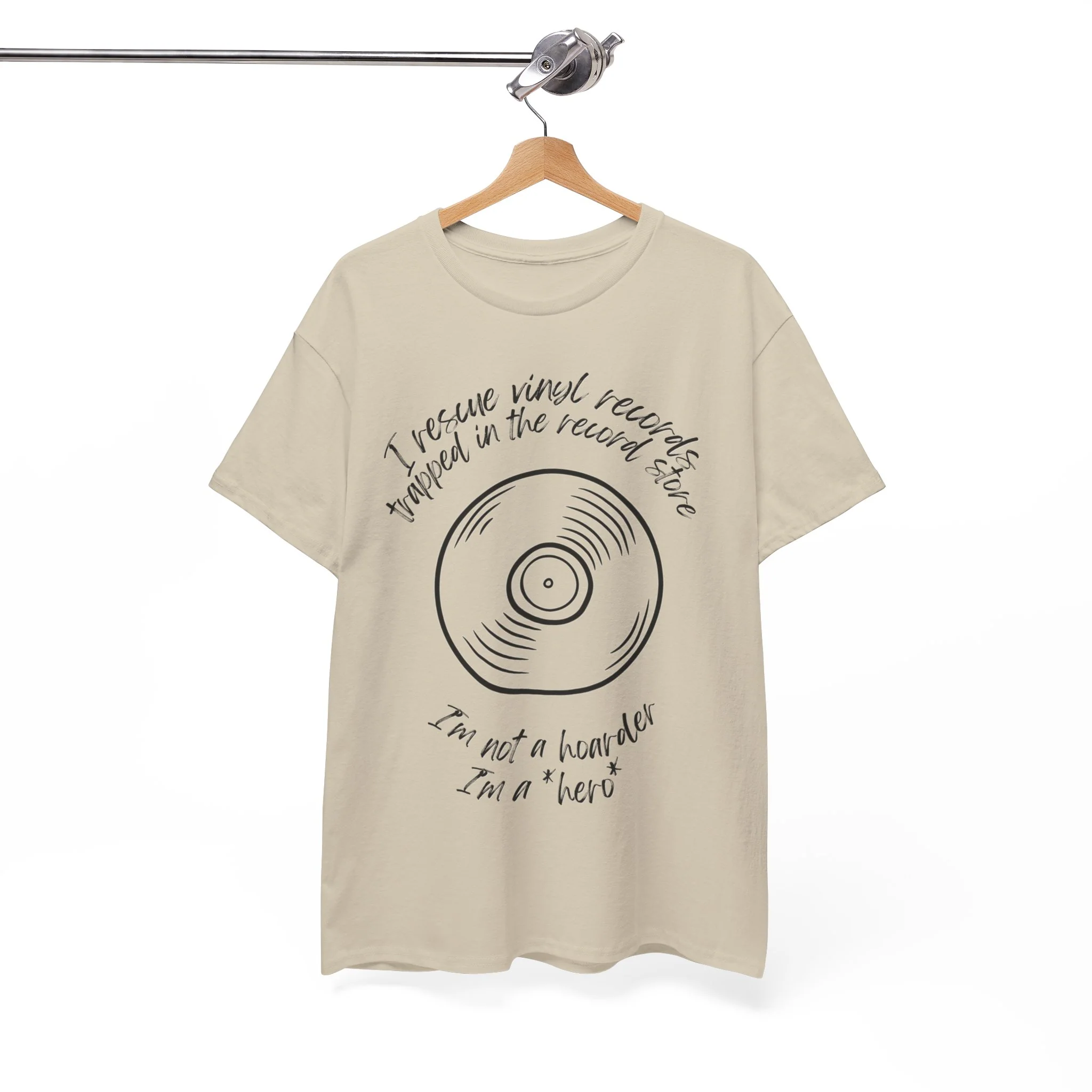 'I'm Not a Hoarder, I'm a Hero' Men's Vinyl T-Shirt - Image 49