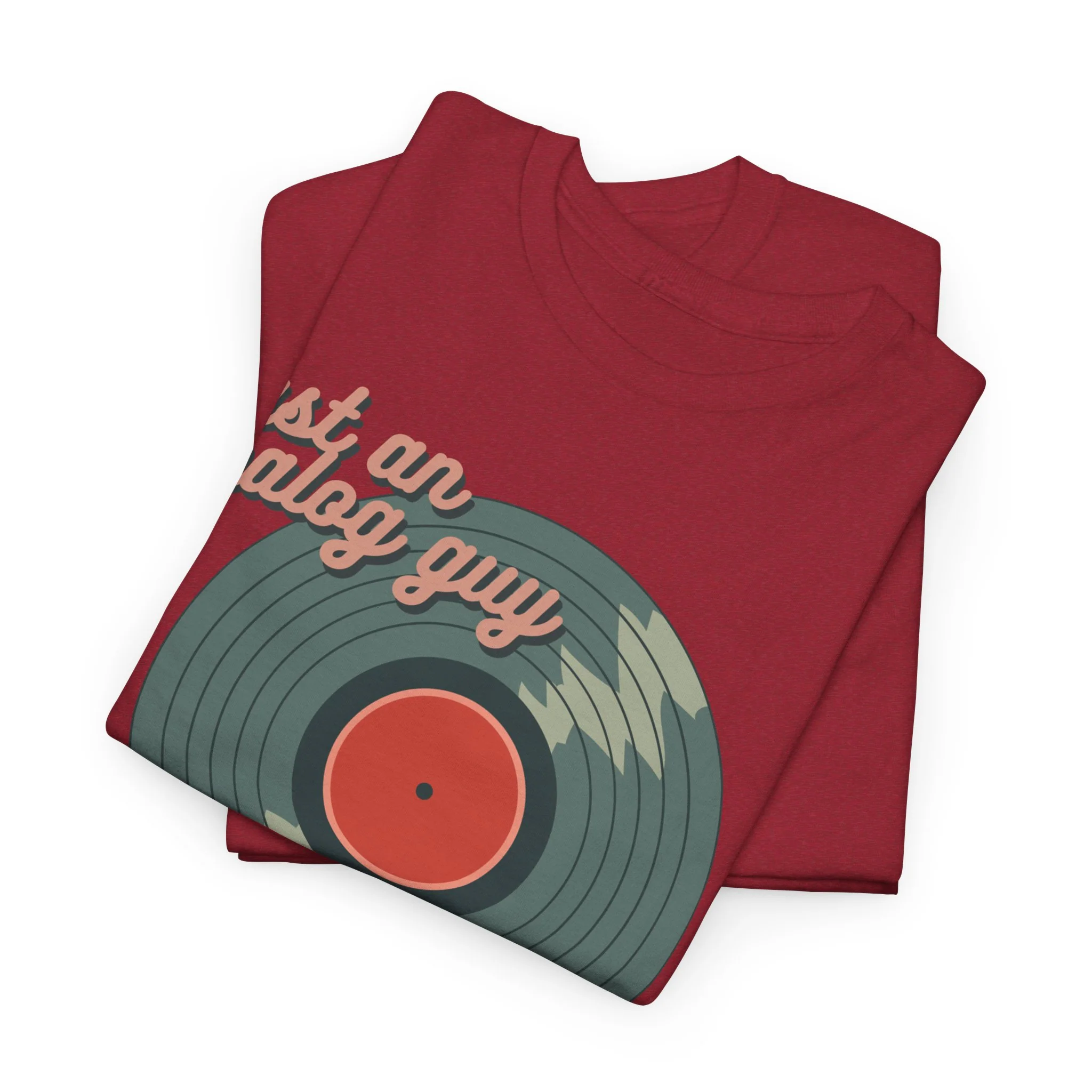 'Just an Analog Guy, In a Digital World' Men's T-Shirt - Image 4